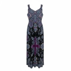 ECI Woman Maxi Dress Size‎ 18W Paisley Print Sleeveless Casual Summer